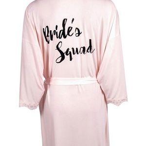 Boohoo Womens Brides Squad Slogan Bridal Robe
